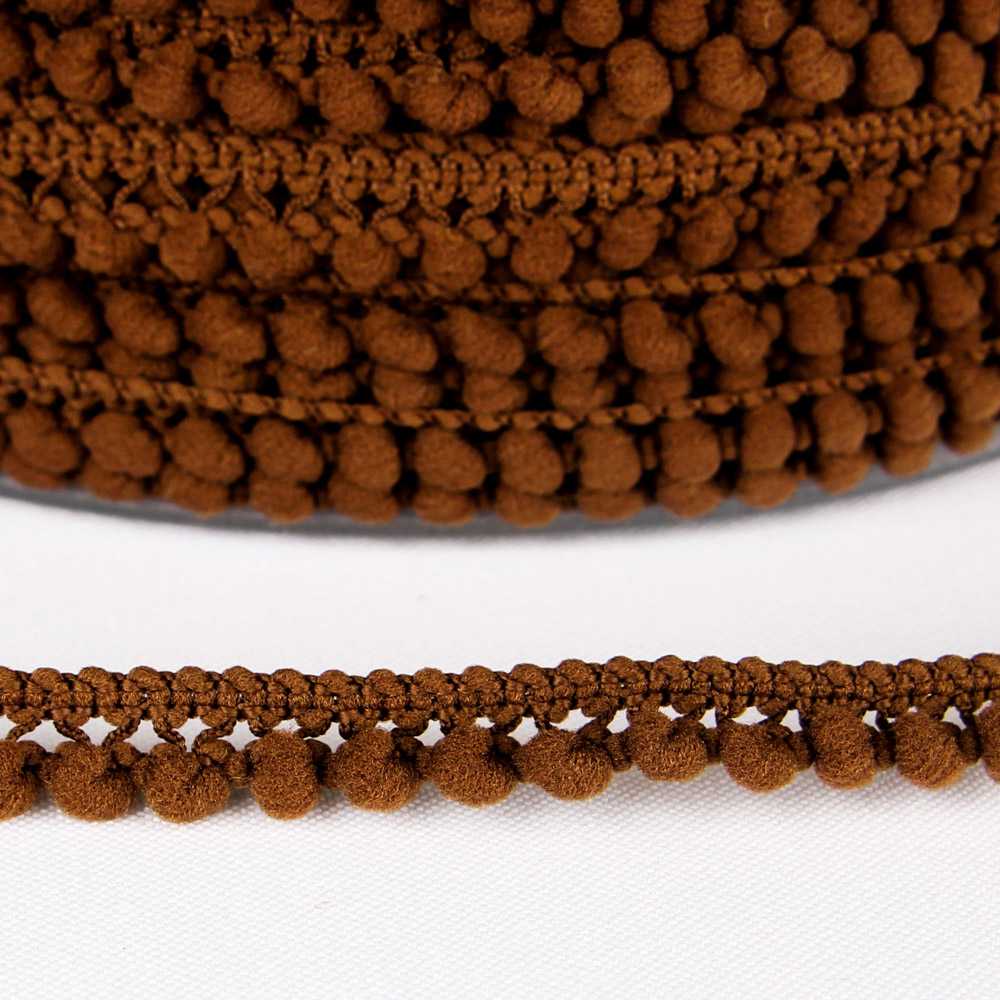 Pompons Mousse Mini Marron - Ribes y Casals