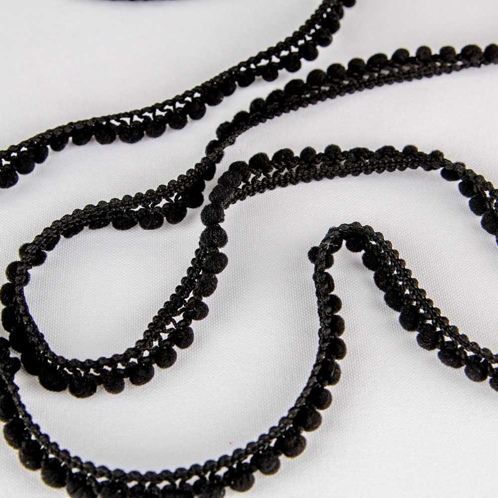 Pompons Mousse Mini Noir - Ribes y Casals