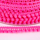 Pompons Mousse Mini Rose Fluor - Ribes y Casals