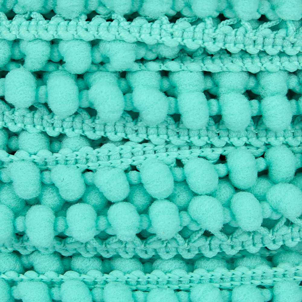 Pompons Mousse Mini Turquoise Clair - Ribes y Casals