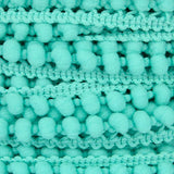 Pompons Mousse Mini Turquoise Clair - Ribes y Casals