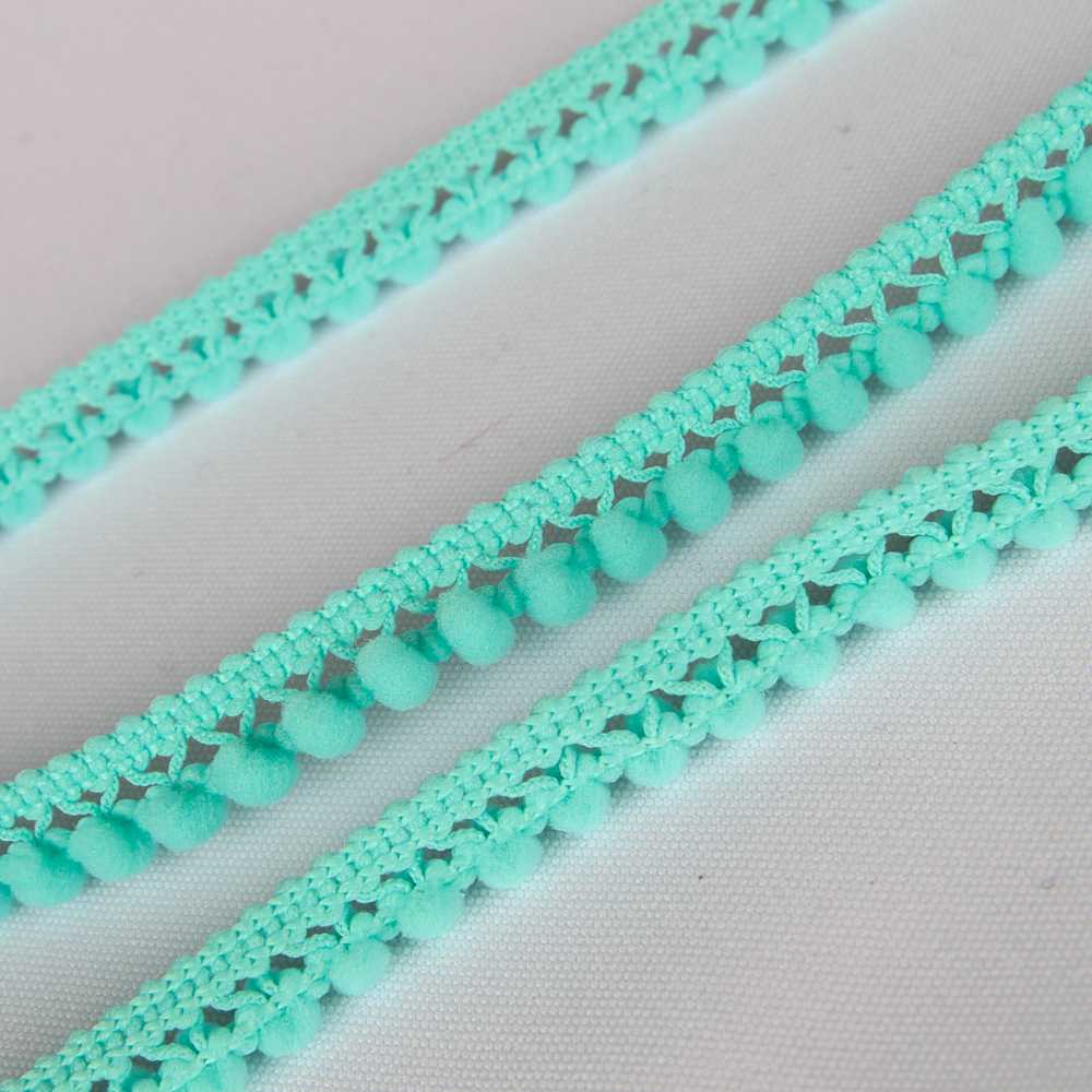 Pompons Mousse Mini Turquoise Clair - Ribes y Casals