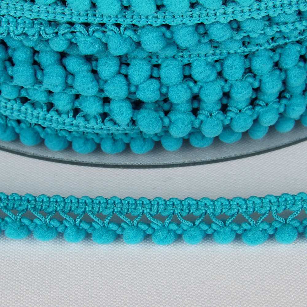Pompons Mousse Mini Turquoise - Ribes y Casals