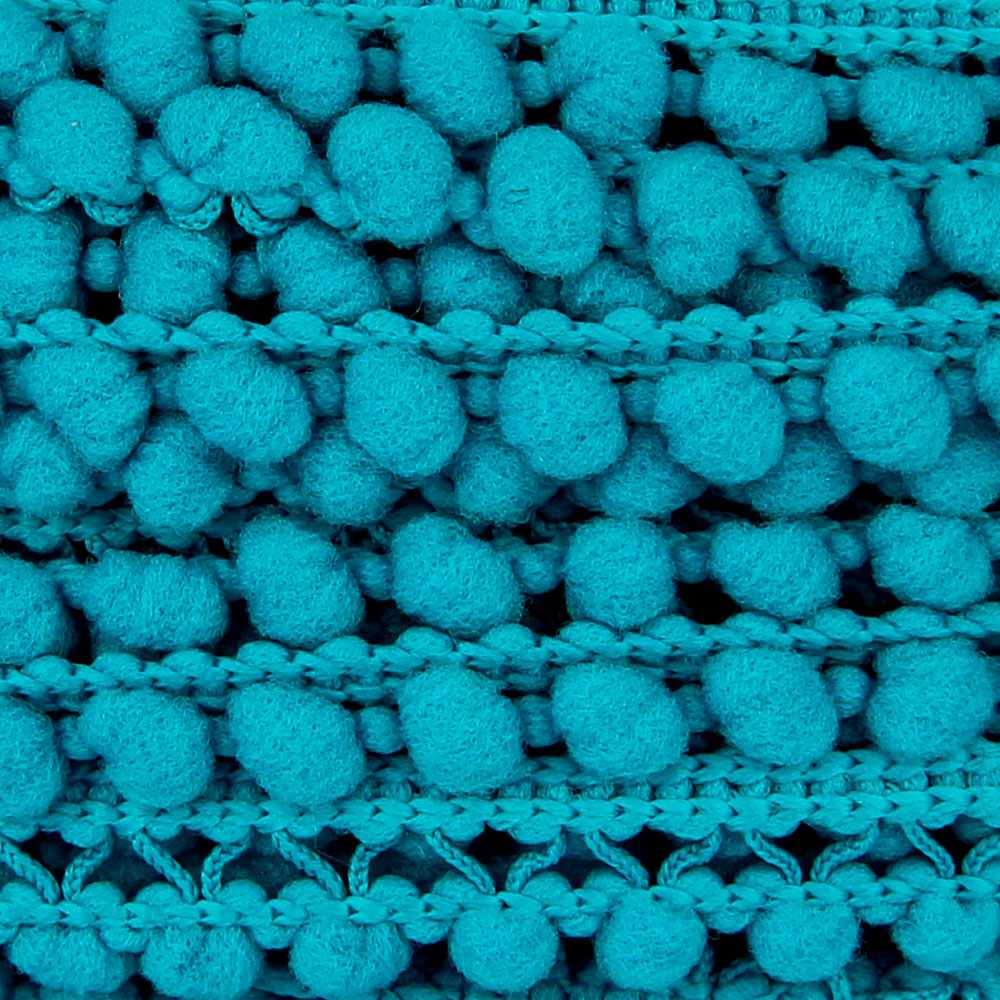 Pompons Mousse Mini Turquoise - Ribes y Casals