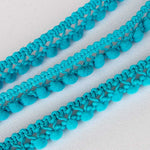 Pompons Mousse Mini Turquoise - Ribes y Casals