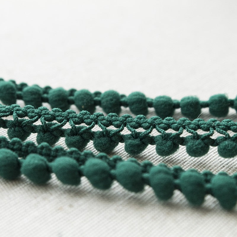 Pompons Mousse Mini Vert Bouteille - Ribes y Casals