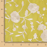 Châle brodé Crème Tencel Jaune Albero - Ribes y Casals