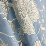 Châle brodé en crème Tencel Light Blue - Ribes y Casals