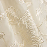 Châle brodé à la crème Tencel Natural White - Ribes y Casals