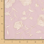 Châle brodé crème Tencel rose nacré - Ribes y Casals