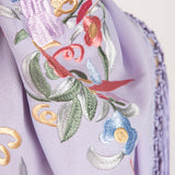 Châle flamenco brodé Cerro mauve - Ribes y Casals