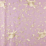 Châle Tencel Brodé Mauve - Ribes y Casals