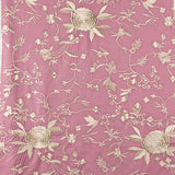 Châle brodé en Tencel rose - Ribes y Casals