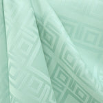 Nappe Jacquard Damassé Carreaux Aigue-marine - Ribes y Casals