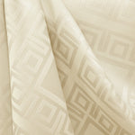Nappe Jacquard Damassé Carreaux Beige - Ribes y Casals