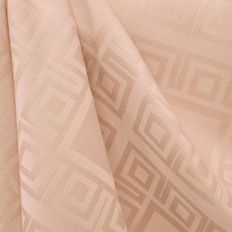 Nappe Jacquard Damassé Carreaux Saumon - Ribes y Casals