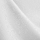 Nappe Jacquard Damassé Spirales Blanc - Ribes y Casals
