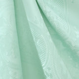 Nappe Jacquard Damassé Fleurs Aigue-marine - Ribes y Casals