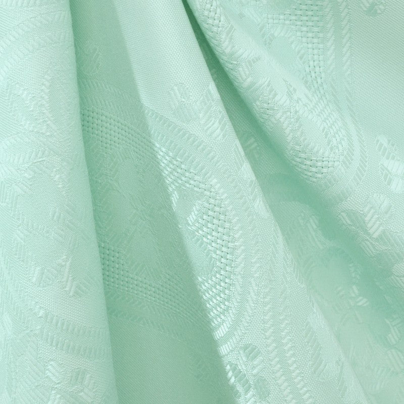 Nappe Jacquard Damassé Fleurs Aigue-marine - Ribes y Casals