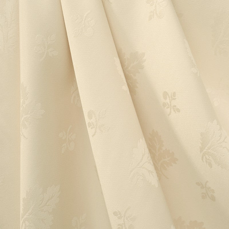 Nappe Jacquard Damassé Feuilles Beige - Ribes y Casals