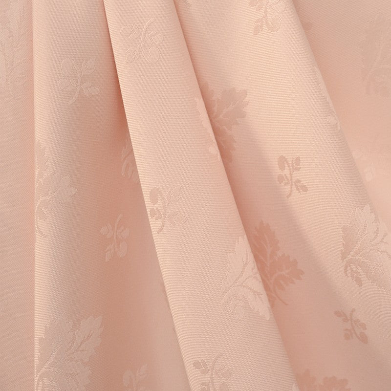 Nappe Jacquard Damassé Feuilles Saumon - Ribes y Casals