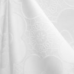 Nappe Jacquard Damassé Trèfle Blanc - Ribes y Casals