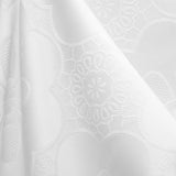 Nappe Jacquard Damassé Trèfle Blanc - Ribes y Casals