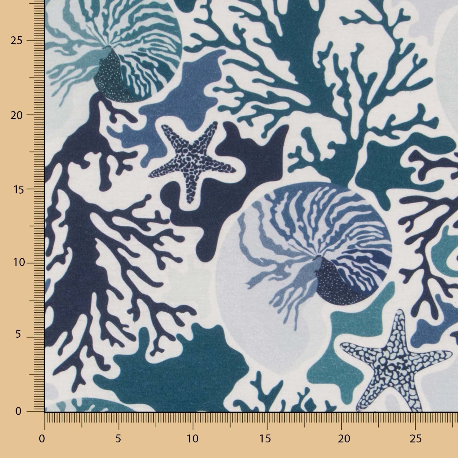 Nappe Anti-tâche Coquillages Bleu - Ribes y Casals