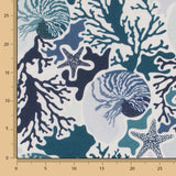 Nappe Anti-tâche Coquillages Bleu - Ribes y Casals