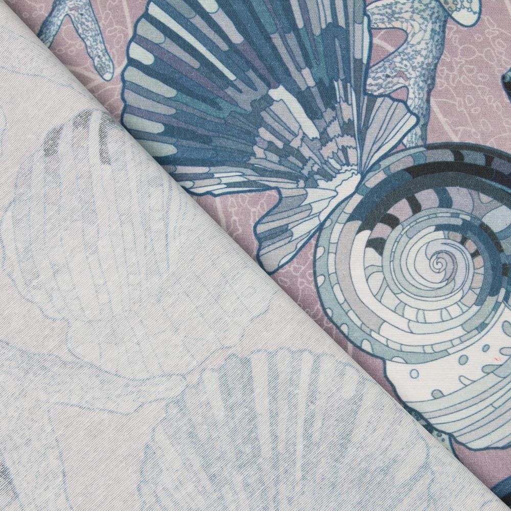 Nappe Anti-tâche Coquillages Lavande - Ribes y Casals