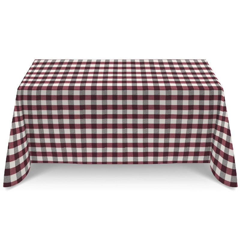 Nappe Anti Tâches Carreaux Bordeau - Ribes y Casals
