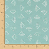 Nappe Anti-Tâches Diamants Vert - Ribes y Casals