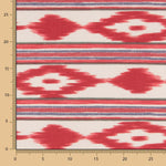 Nappe Anit-tâche IKAT Mallorque Rouge - Ribes y Casals