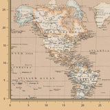 Nappe Anit-tâche Carte du Monde Sable - Ribes y Casals