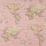 Nappe Anit-tâche Carte du Monde Rose - Ribes y Casals