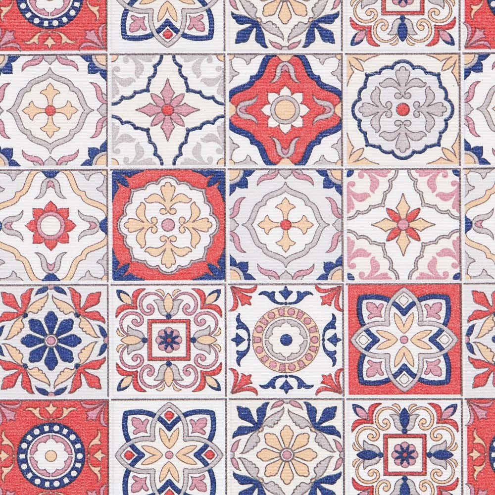 Nappe Anti-Tâche Mosaïque Rouge - Ribes y Casals