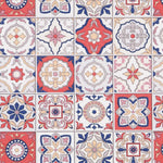 Nappe Anti-Tâche Mosaïque Rouge - Ribes y Casals