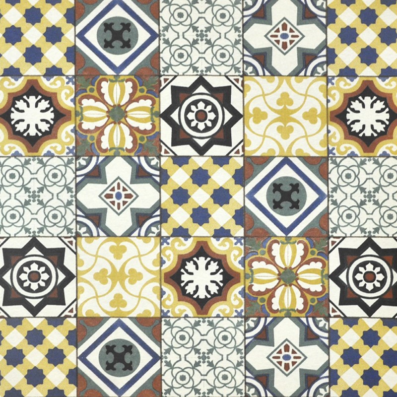 Nappe Antitâches Mosaique Jaune - Ribes y Casals