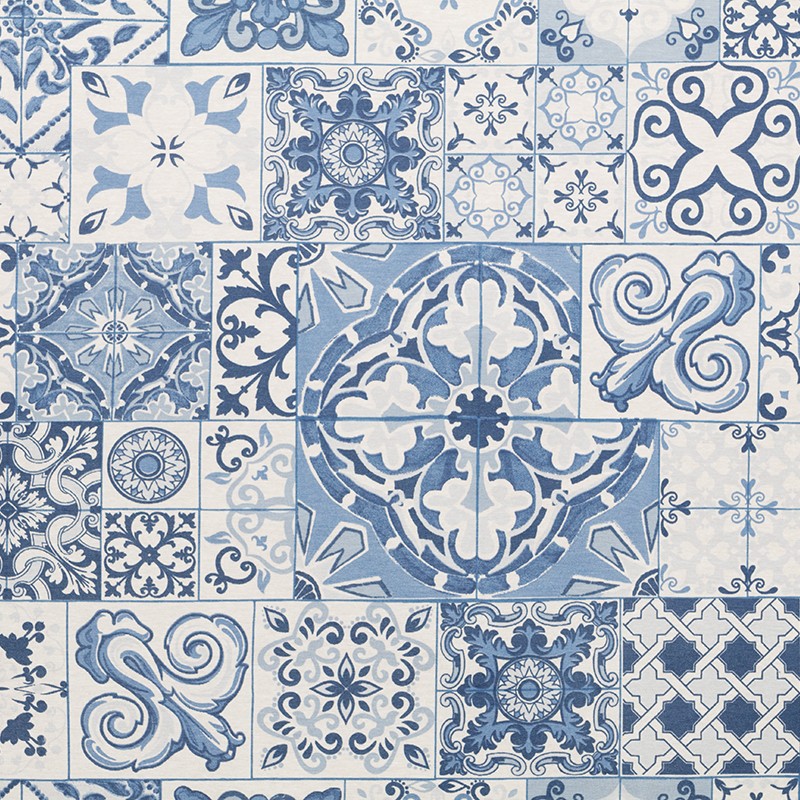 Nappe Carrelage Bleu - Ribes y Casals
