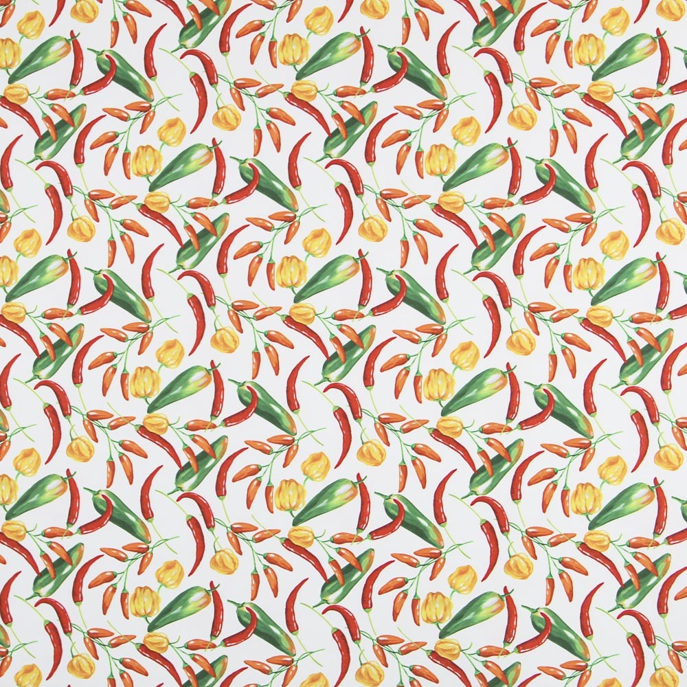 Nappe Poivrons Chili Écru - Ribes y Casals