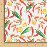 Nappe Poivrons Chili Écru - Ribes y Casals