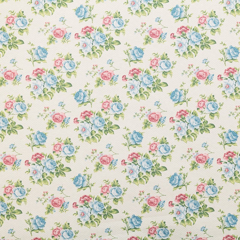 Nappe Fleur Pois Céleste - Ribes y Casals