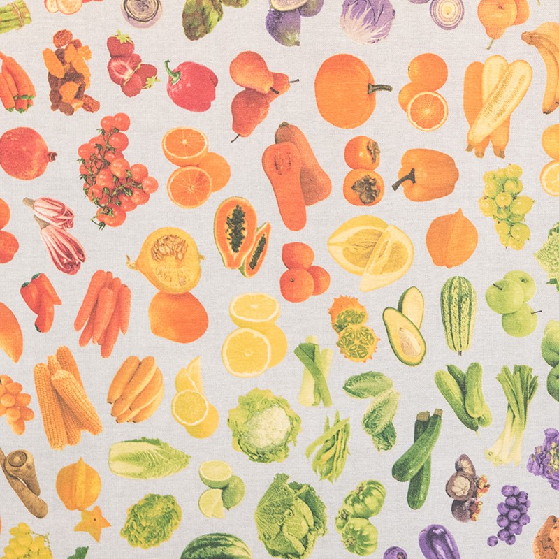 Nappe Fruits Fond Gris - Ribes y Casals