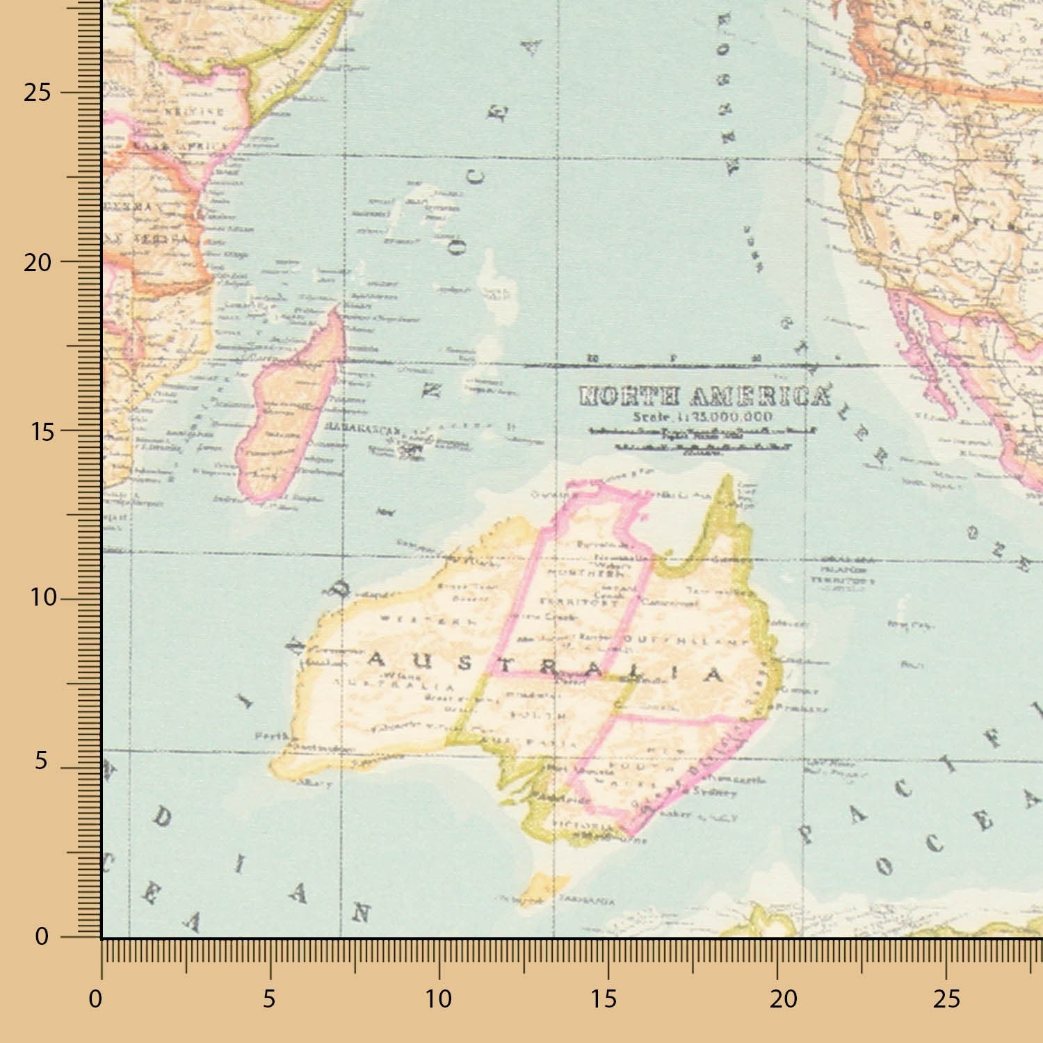 Tissu Enduit Mappemonde - Ribes y Casals