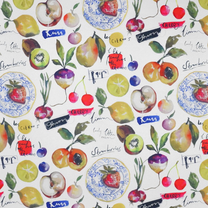 Nappe Multifruits Écru - Ribes y Casals