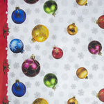 Nappe Noël Anti-tâche Boules Blanc - Ribes y Casals