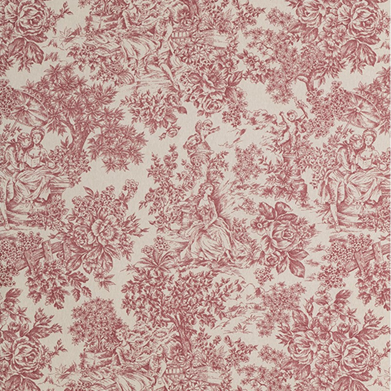 Nappe Toile de Jouy Rouge - Ribes y Casals