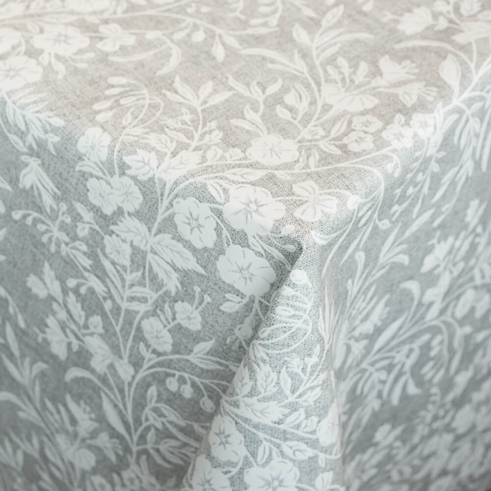 Nappe Table Anti-Tâche Botanique Gris - Ribes y Casals