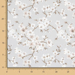 Nappe Anti-tâches Fleur Japon Gris - Ribes y Casals