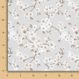 Nappe Anti-tâches Fleur Japon Gris - Ribes y Casals